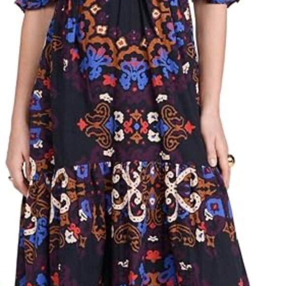 Cleobella Venezia Dress Ankle Dress Black Floral Size Small - Picture 4 of 4